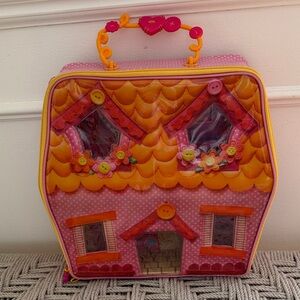 Lalaloopsy Mini Dollhouse Carrying Case Portable Playset Pink House